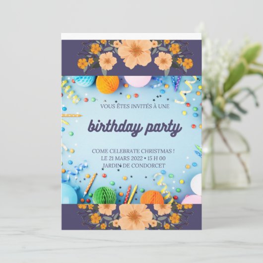 Invitation anniversaire (Debout devant)