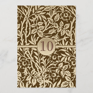 Invitation anniversaire 10 ans design vintage