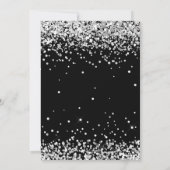 Invitation Anniversaire 12 ans noir et blanc (Dos)