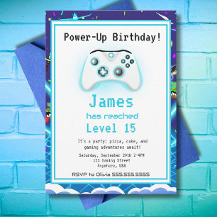 Invitation Anniversaire 15 Ans Epic Gamer Happy Fr
