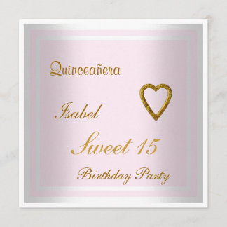 Invitation anniversaire 15 ans Quinceañera Sweet 1