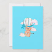 Invitation Anniversaire 1 an Montgolfière (Dos)