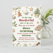 Invitation Anniversaire 1er biscuits Noël (Debout devant)