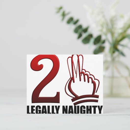 Invitation Anniversaire 21 ans (Debout devant)