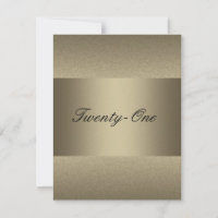 Anniversaire 21 ans Bronze Élégant Métal Étain Noi