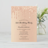 Invitation Anniversaire 21 Ans Tendances Paillette (Debout devant)