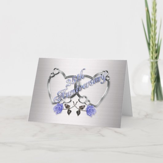 Invitation anniversaire 25 ans argent (Devant)