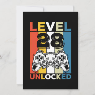 Invitation Anniversaire 28ème Niveau Débloqué 28 Gaming Vinta