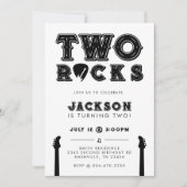 Invitation anniversaire 2 ans Two Rocks Guitar Pic (Devant)