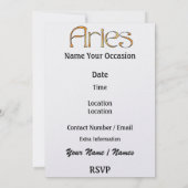 Invitation Anniversaire 2 de Aries - SRF (Dos)