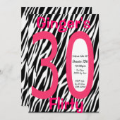 Invitation Anniversaire 30 ans (Devant / Derrière)