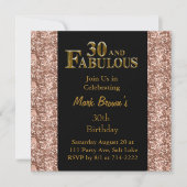 Invitation Anniversaire 30 ans (Devant)