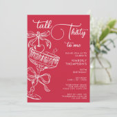 Invitation Anniversaire 30 Ans Trendy Red Talk Thirty To Me (Debout devant)