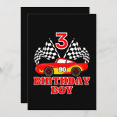 Invitation Anniversaire 3 ans (Devant / Derrière)