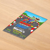 Invitation Anniversaire 3 Ans Course de Dinosaures (Poser)