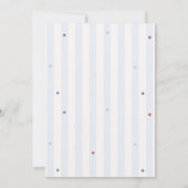 Invitation anniversaire 3 ans Rouge Blanc & Bleu P (Dos)