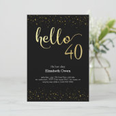 Invitation Anniversaire 40 Ans (Debout devant)