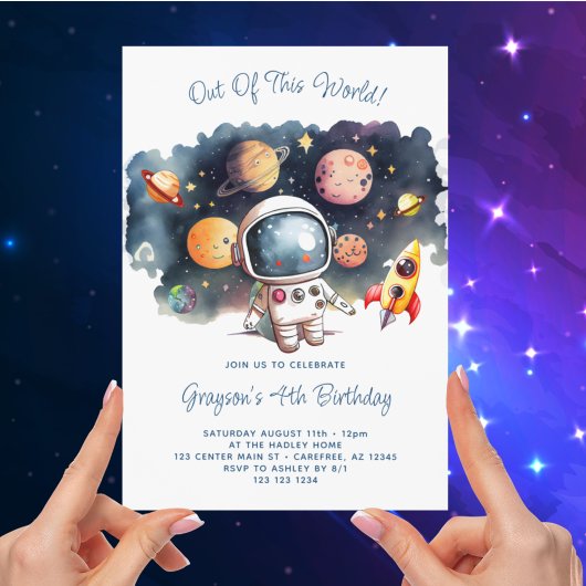 Invitation Anniversaire 4 ans Espace Extraordinaire