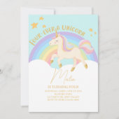 Invitation anniversaire 4 ans « Four-Ever a Unicor (Devant)