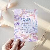 Invitation Anniversaire 4 Ans Mermaid Shellabratio
