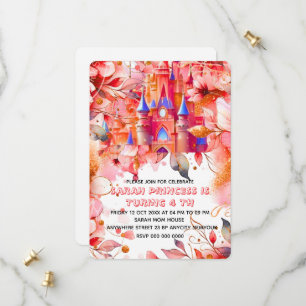 Invitation anniversaire 4 ans modifiable pour touj