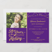 Invitation Anniversaire 50 ans | 50 ANS DANS LA FABRICATION D (Devant)