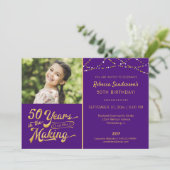 Invitation Anniversaire 50 ans | 50 ANS DANS LA FABRICATION D (Debout devant)