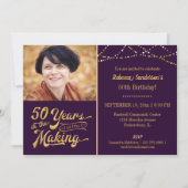 Invitation Anniversaire 50 ans | 50 ANS DANS LA FABRICATION D (Devant)