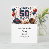 Invitation Anniversaire 50 ans de baseball (Debout devant)