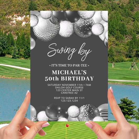 Invitation Anniversaire 50 ans de la partie de golf masculine