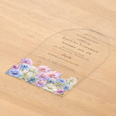 Invitation anniversaire 50 ans Fleur de naissance (Poser)