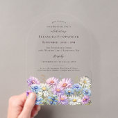 Invitation anniversaire 50 ans Fleur de naissance (In situ (ordinateur de poche))