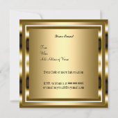 Invitation anniversaire 50 ans or  Or (Dos)