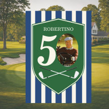 Anniversaire 50 ans Photo Golfeur Préparé Vintage