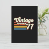 Invitation Anniversaire 50 ans Vintage 1971 (Debout devant)