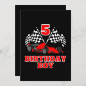 Invitation Anniversaire 5 ans (Devant / Derrière)