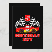 Invitation Anniversaire 5 ans (Devant / Derrière)