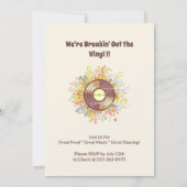 Invitation Anniversaire 60 ans Rétro Groovy (Dos)