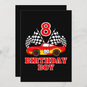 Invitation Anniversaire 8 ans (Devant / Derrière)