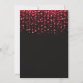 Invitation Anniversaire 90 Ans Paillettes Rouges (Dos)