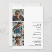 Invitation Anniversaire 90 Ans Script Ninety 4 Pho (Dos)