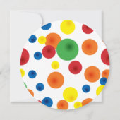 Invitation anniversaire à thème balle rebondissant (Dos)