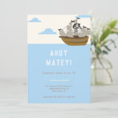 Invitation Anniversaire À Thème Pirate Ahoy Matey (Debout devant)