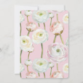 Invitation Anniversaire Abstrait rose chic (Dos)