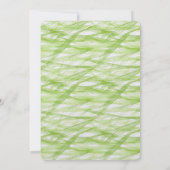 Invitation Anniversaire Abstrait Vert Citron (Dos)