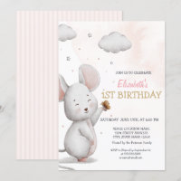 Anniversaire Adorable Souris Mignonne Rayée