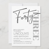 Invitation Anniversaire adulte 41 42 43 44 45 46 47 48 49 (Devant)