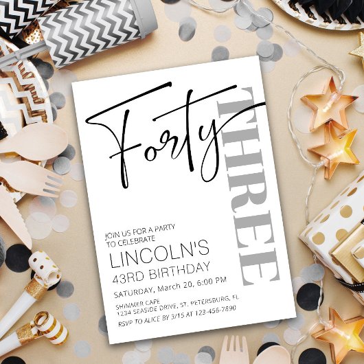 Invitation Anniversaire adulte 41 42 43 44 45 46 47 48 49