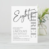 Invitation Anniversaire adulte 81 82 83 84 85 86 87 88 89 (Debout devant)