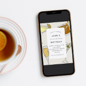 Invitation Anniversaire | Adulte Anniversaire Cocktail Party